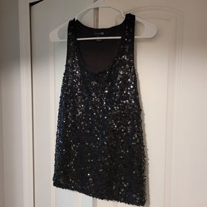 Forever 21 Sequin Racerback Top